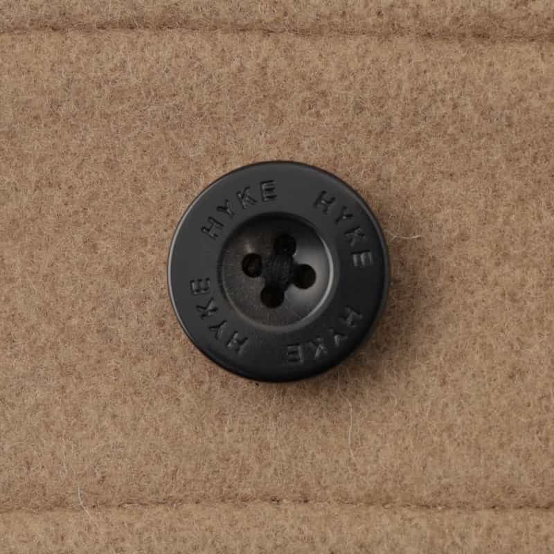 HYKE HYKE ＜ハイク＞ ダブルフェイスウール ハーフダッフルコート BEIGE