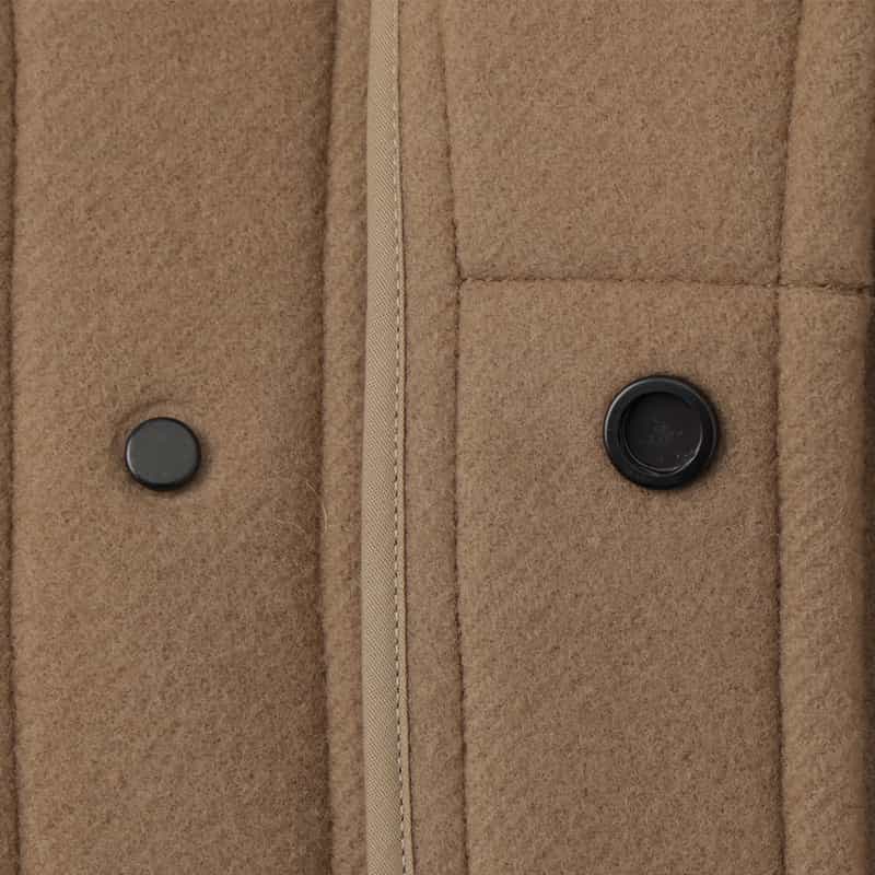 HYKE HYKE ＜ハイク＞ ダブルフェイスウール ハーフダッフルコート BEIGE