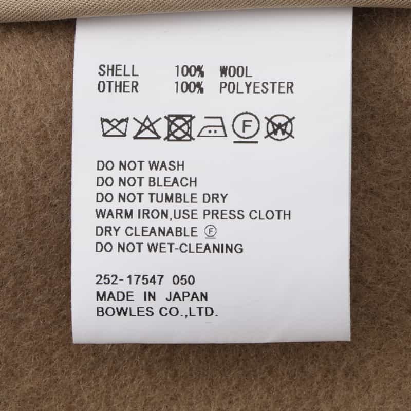 HYKE HYKE ＜ハイク＞ ダブルフェイスウール ハーフダッフルコート BEIGE