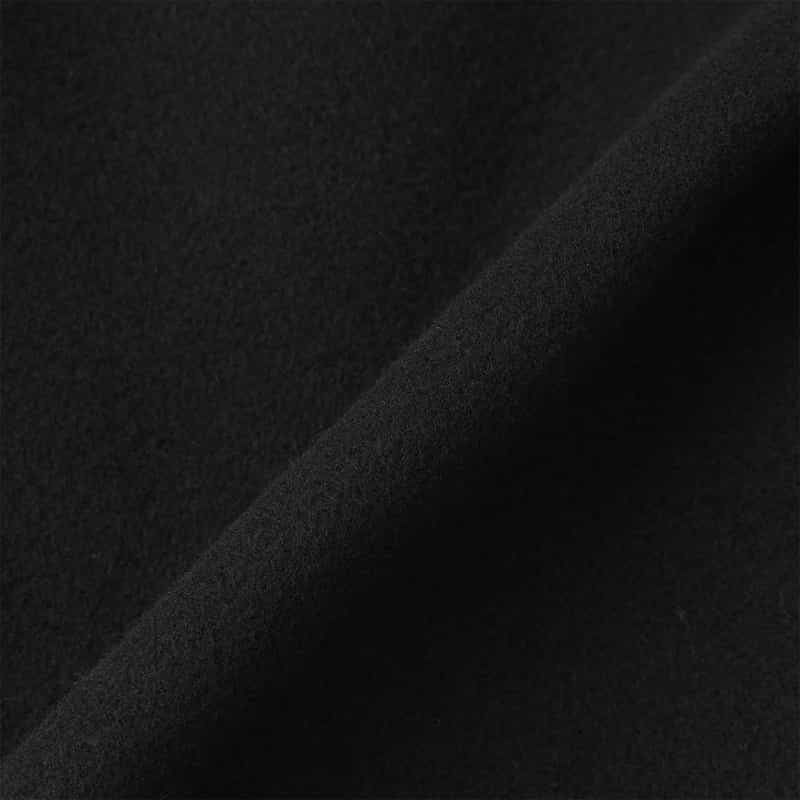 HYKE HYKE ＜ハイク＞ ダブルフェイスウール ハーフダッフルコート BLACK