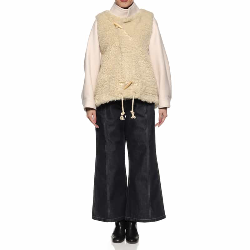 HYKE HYKE ＜ハイク＞ コンビネーションダッフルコート IVORY