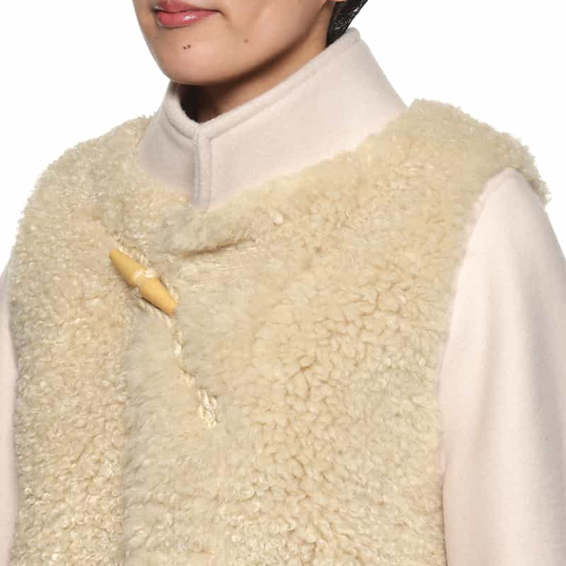 HYKE HYKE ＜ハイク＞ コンビネーションダッフルコート IVORY