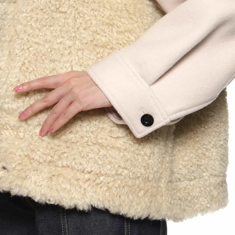 HYKE HYKE ＜ハイク＞ コンビネーションダッフルコート IVORY