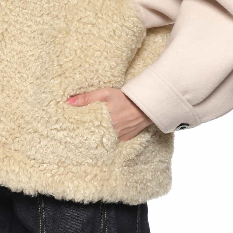 HYKE HYKE ＜ハイク＞ コンビネーションダッフルコート IVORY