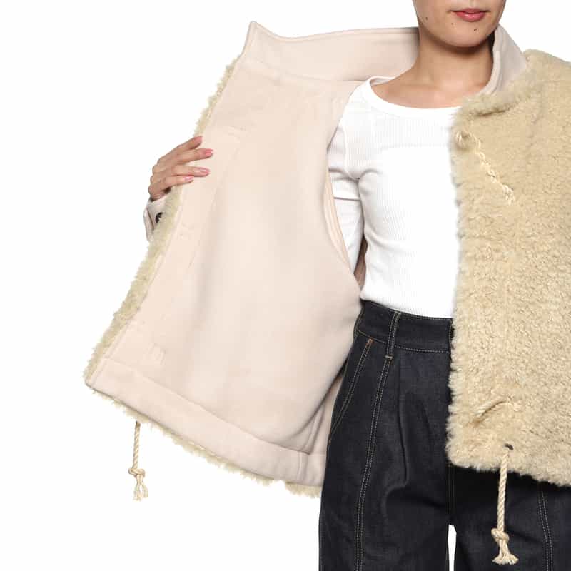 HYKE HYKE ＜ハイク＞ コンビネーションダッフルコート IVORY