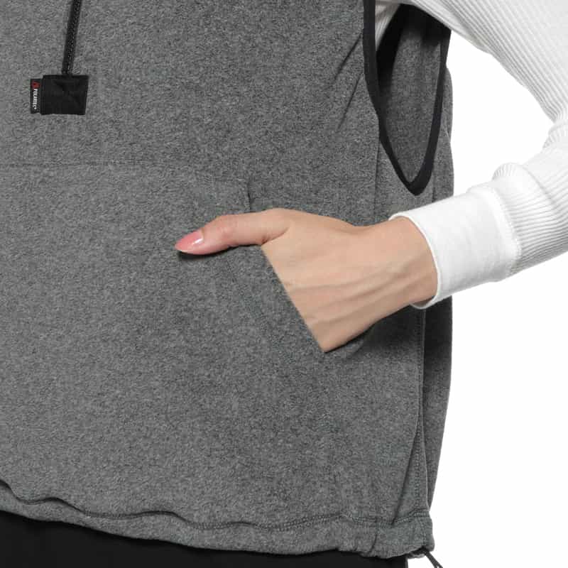 HYKE HYKE ＜ハイク＞ フリースベスト GRAY