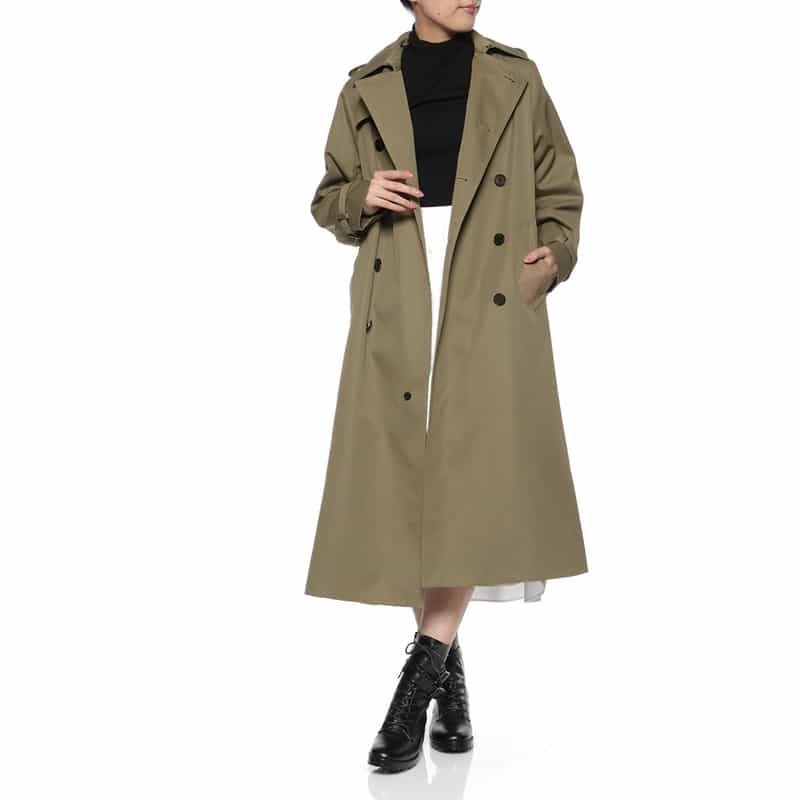 HYKE HYKE ＜ハイク＞ トレンチコート BEIGE