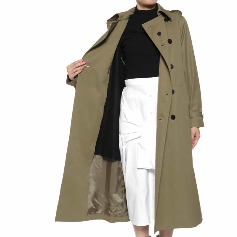 HYKE HYKE ＜ハイク＞ トレンチコート BEIGE