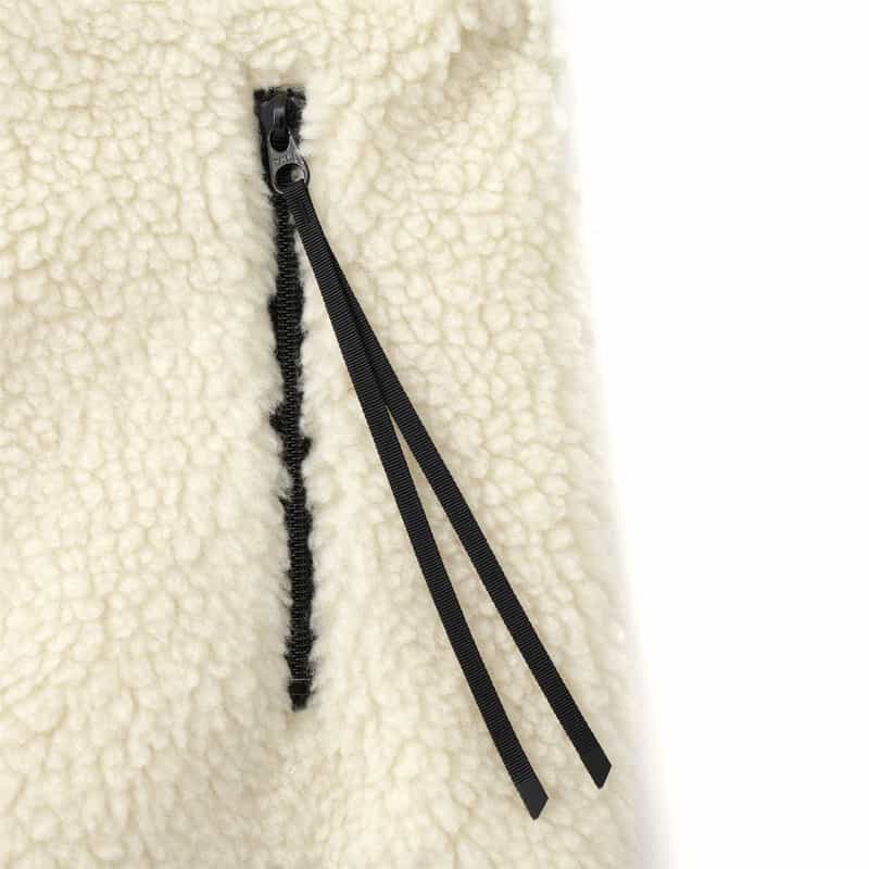 HYKE HYKE＜ハイク＞ フェイクムートンジャケット WHITE