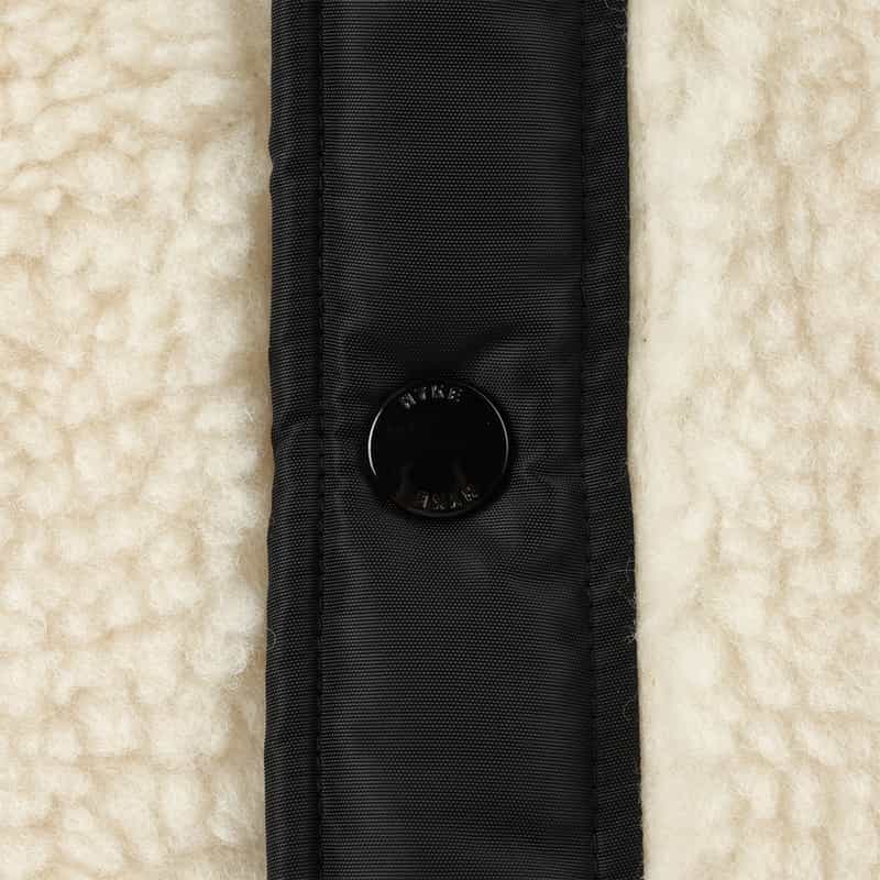 HYKE HYKE＜ハイク＞ フェイクムートン クロップドベスト WHITE