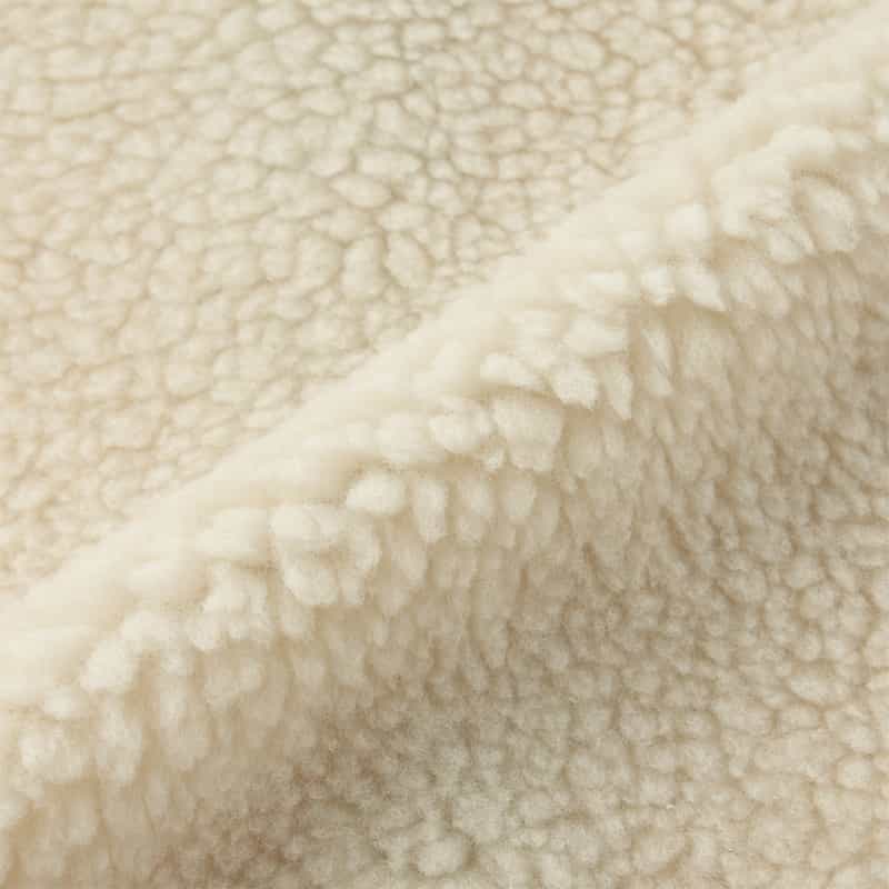 HYKE HYKE＜ハイク＞ フェイクムートン クロップドベスト WHITE