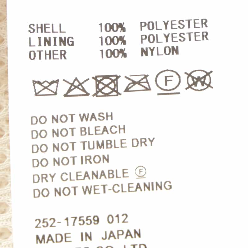 HYKE HYKE＜ハイク＞ フェイクムートン クロップドベスト WHITE