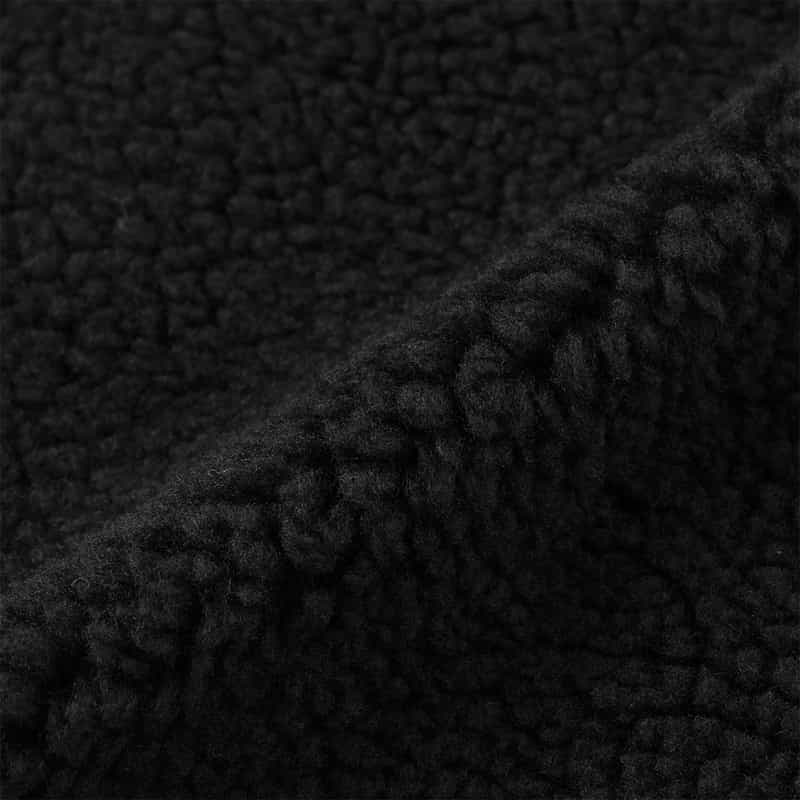 HYKE HYKE＜ハイク＞ フェイクムートン クロップドベスト BLACK