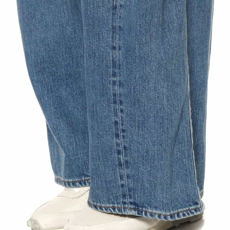 HYKE HYKE＜ハイク＞ バレルレッグデニムパンツ BLUE