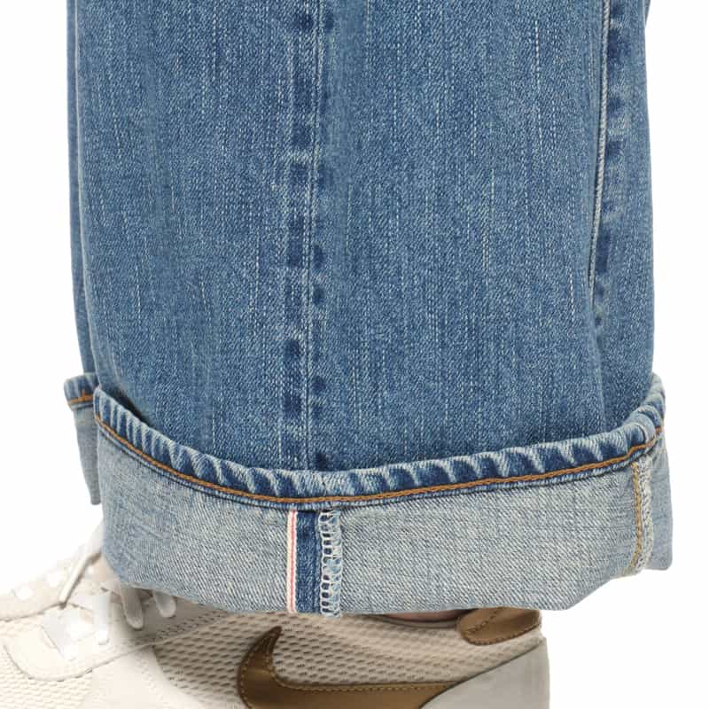 HYKE HYKE＜ハイク＞ バレルレッグデニムパンツ BLUE