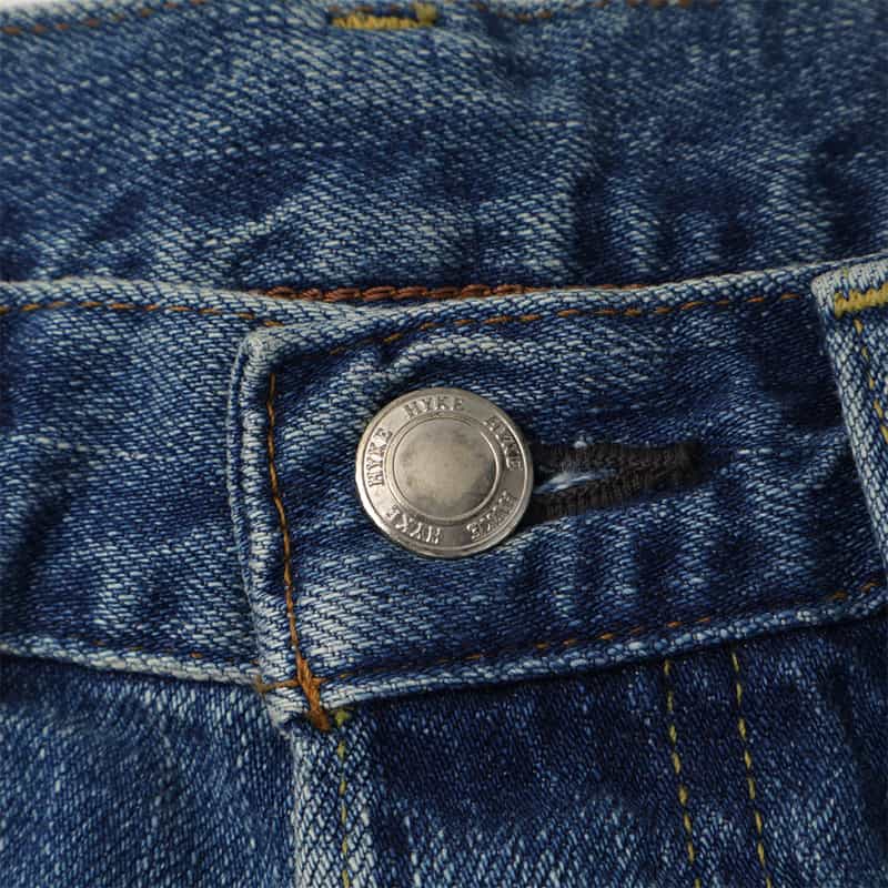 HYKE HYKE＜ハイク＞ バレルレッグデニムパンツ BLUE