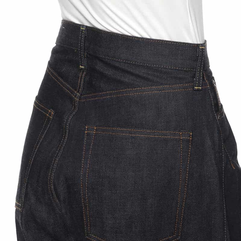 HYKE HYKE＜ハイク＞ バレルレッグデニムパンツ NAVY