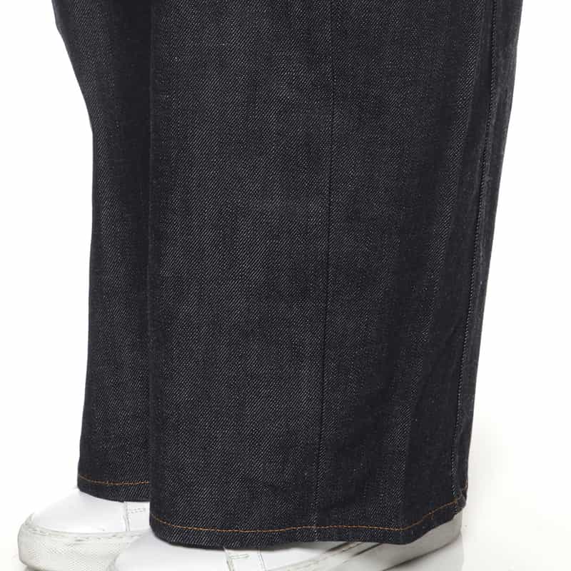 HYKE HYKE＜ハイク＞ バレルレッグデニムパンツ NAVY