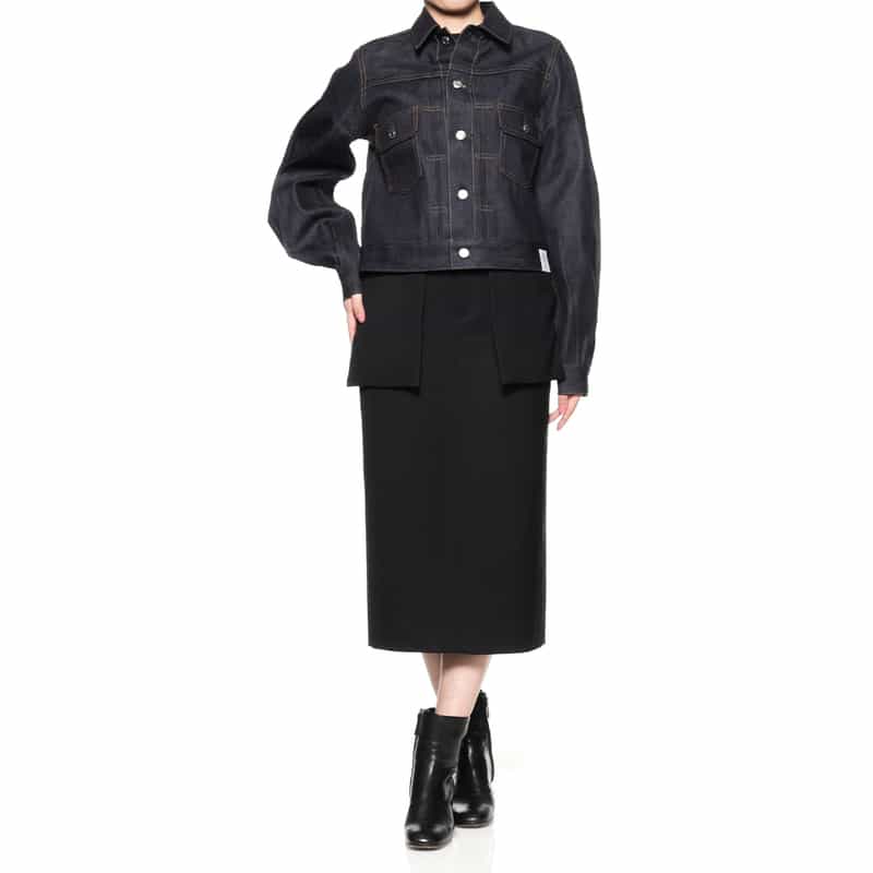 HYKE HYKE＜ハイク＞ バルーンスリーブデニムジャケット （TYPE 2） NAVY