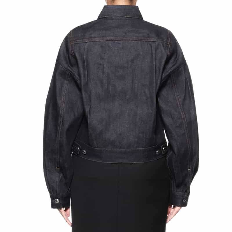 HYKE HYKE＜ハイク＞ バルーンスリーブデニムジャケット （TYPE 2） NAVY