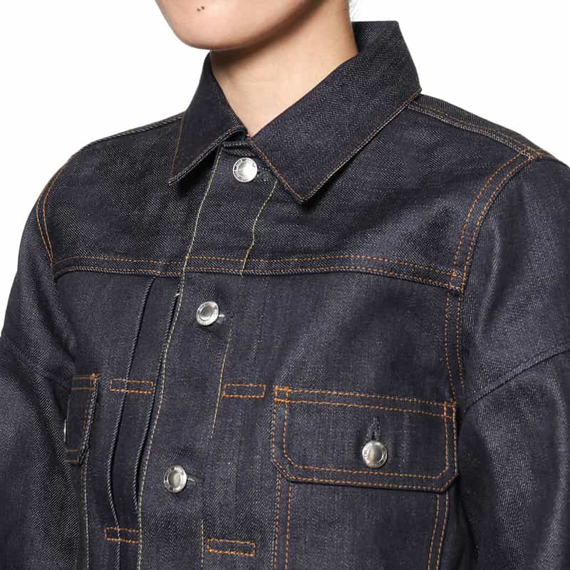 HYKE HYKE＜ハイク＞ バルーンスリーブデニムジャケット （TYPE 2） NAVY