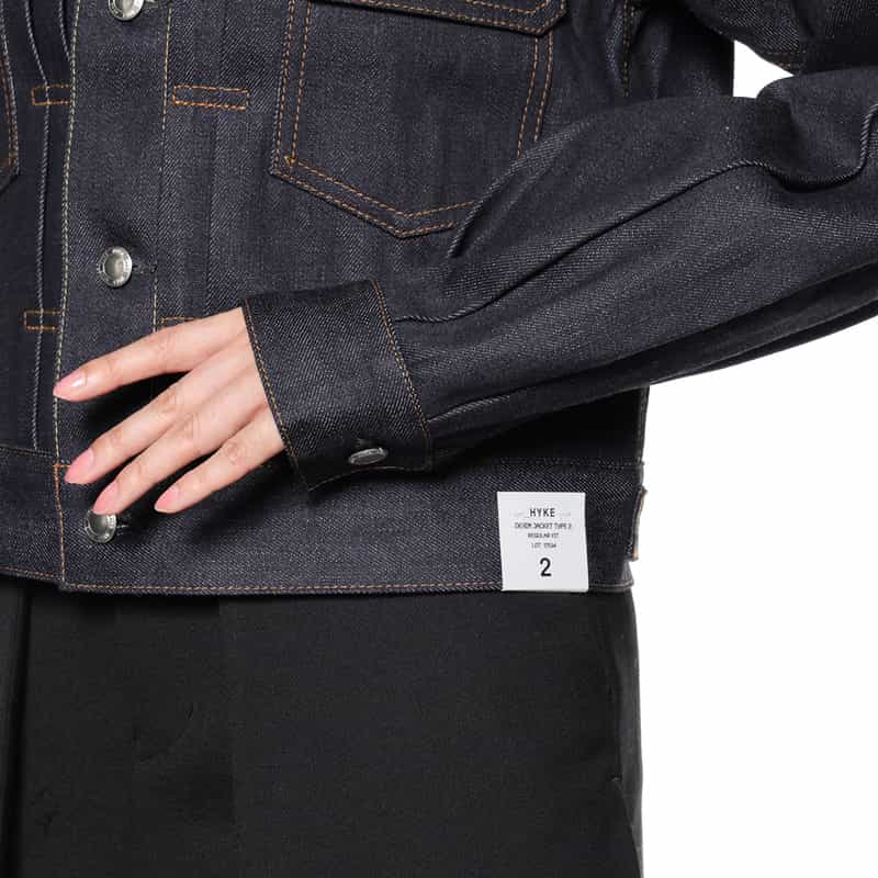 HYKE HYKE＜ハイク＞ バルーンスリーブデニムジャケット （TYPE 2） NAVY
