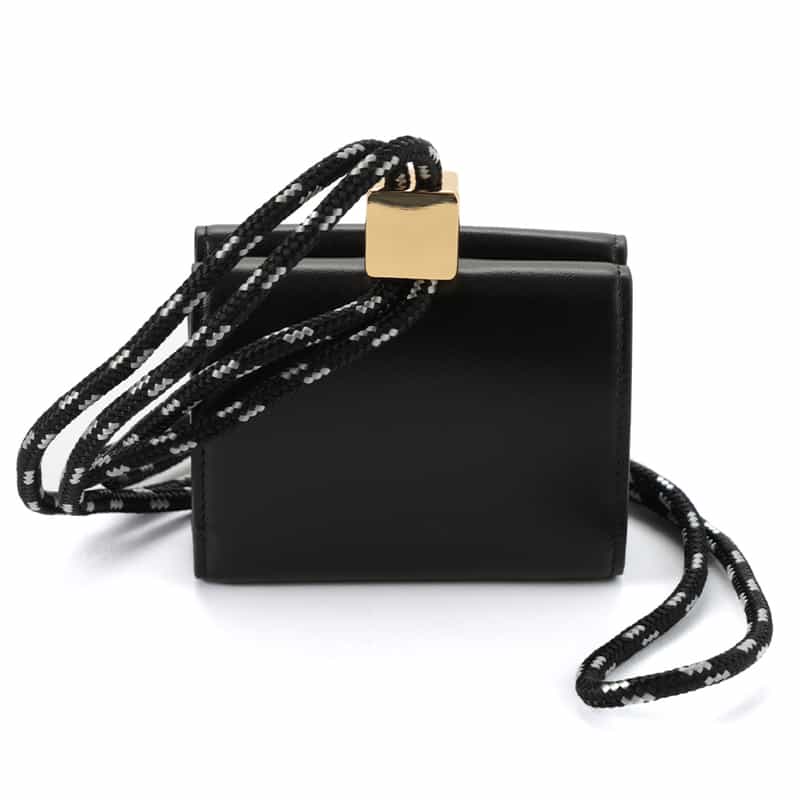 SACAI SACAI＜サカイ＞ ネックストラップ付ミニウォレット BLACK