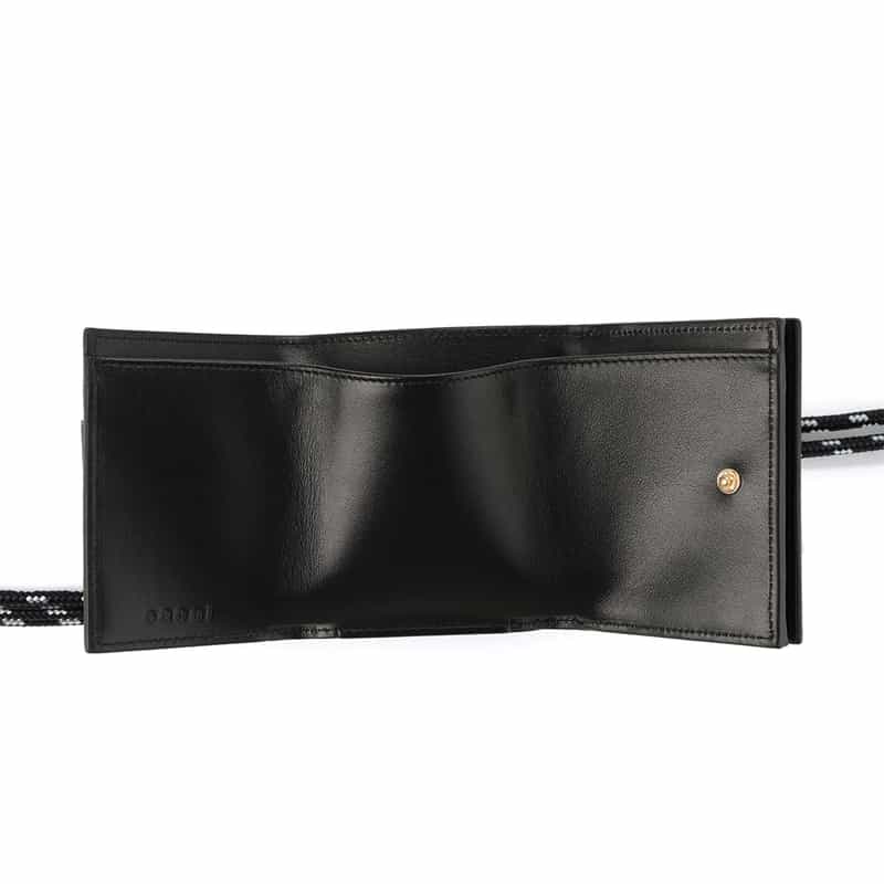 SACAI SACAI＜サカイ＞ ネックストラップ付ミニウォレット BLACK