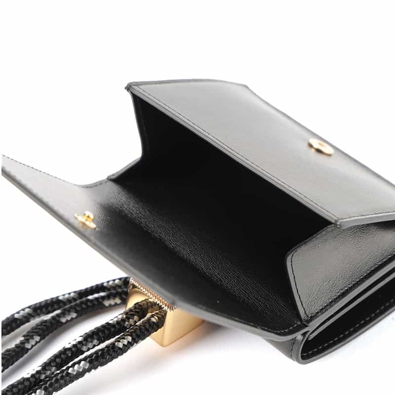 SACAI SACAI＜サカイ＞ ネックストラップ付ミニウォレット BLACK