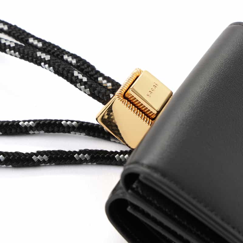 SACAI SACAI＜サカイ＞ ネックストラップ付ミニウォレット BLACK