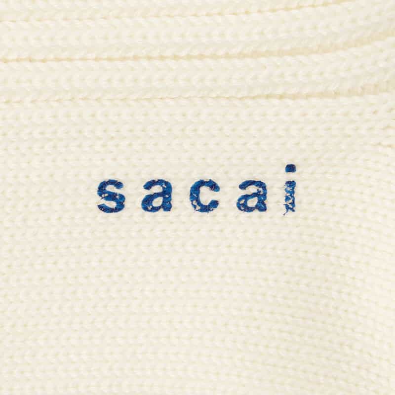 SACAI SACAI<サカイ> ロゴソックス WHITE