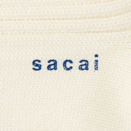【関税込み】sacai オフホワイト パイル ロゴ ソックス ホワイト（白）系 sacai(サカイ) 靴下・ソックス(メンズ) - 海外