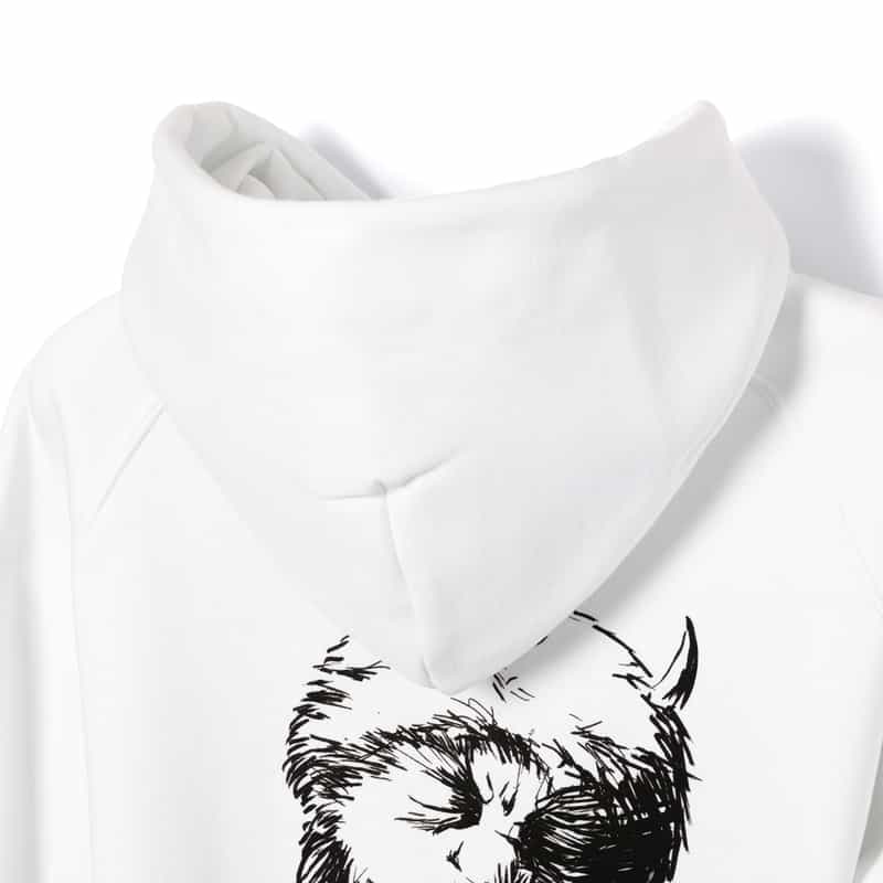 SACAI SACAI<サカイ> プリントスウェットフーディ WHITE