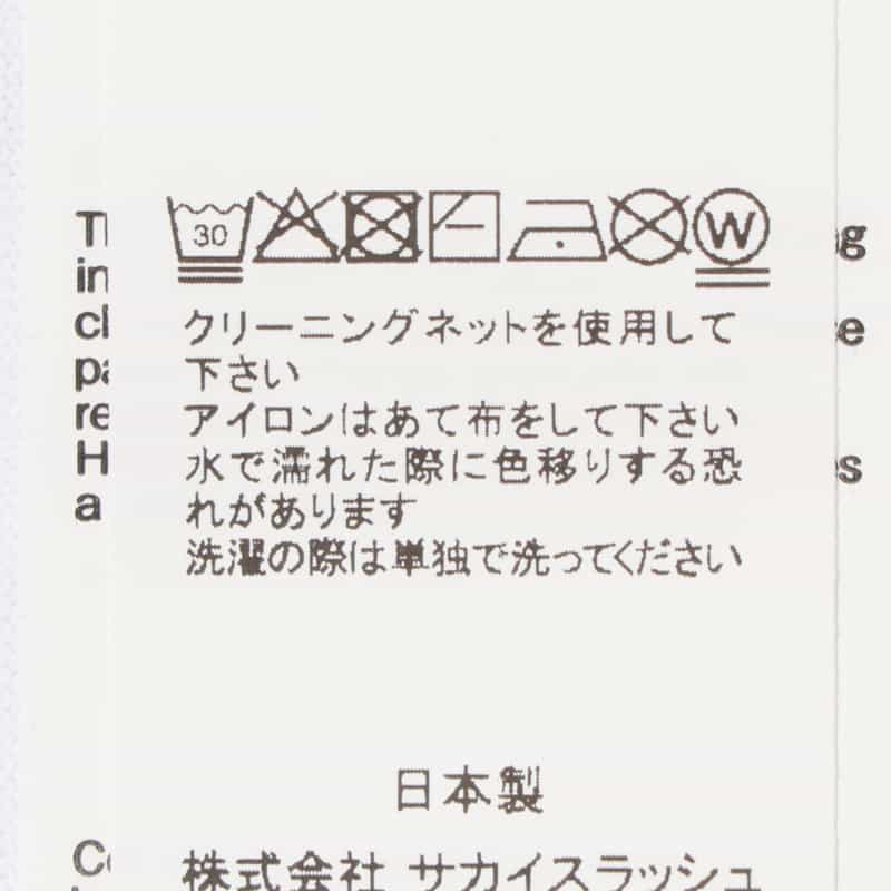 SACAI SACAI<サカイ> プリントTシャツ(ウィメンズサイズ) WHITE