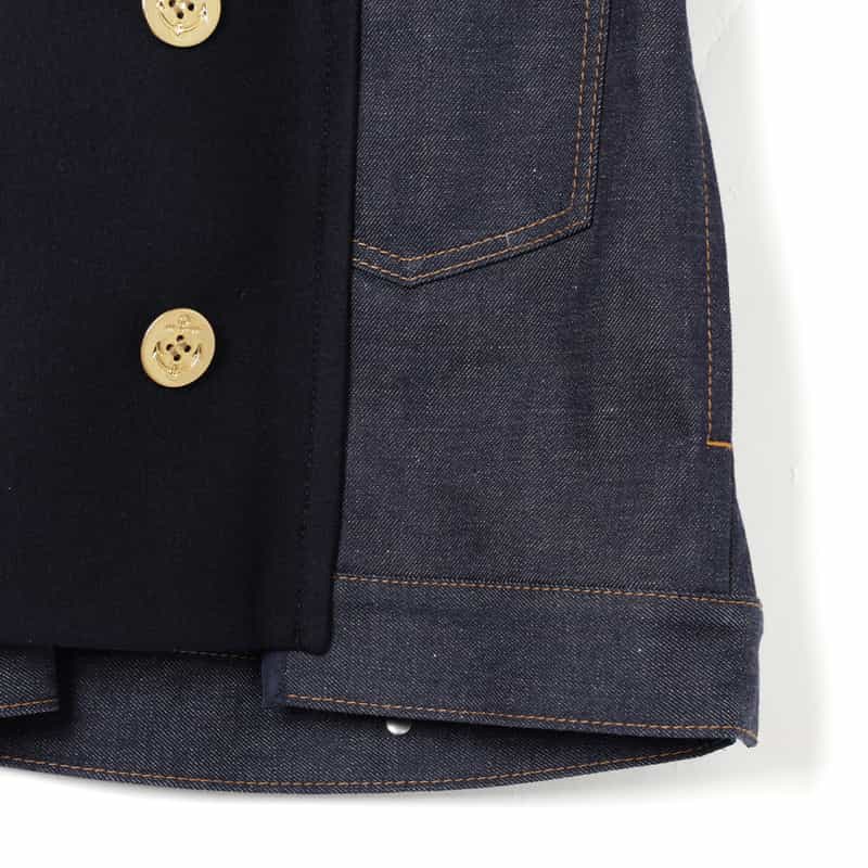 SACAI SACAI＜サカイ＞ コンビネーションデニムジャケット NAVY