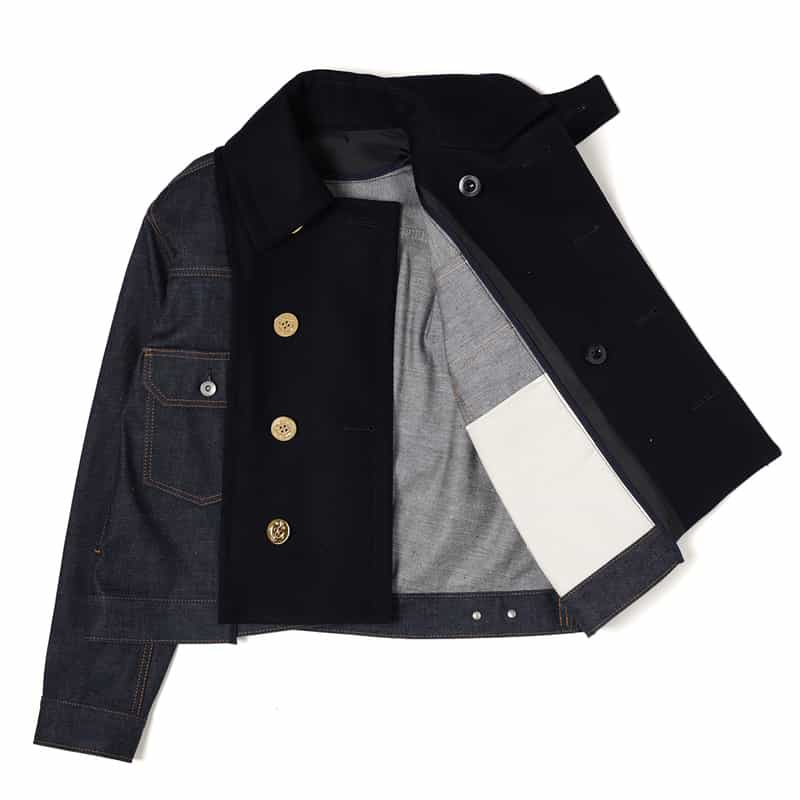 SACAI SACAI＜サカイ＞ コンビネーションデニムジャケット NAVY