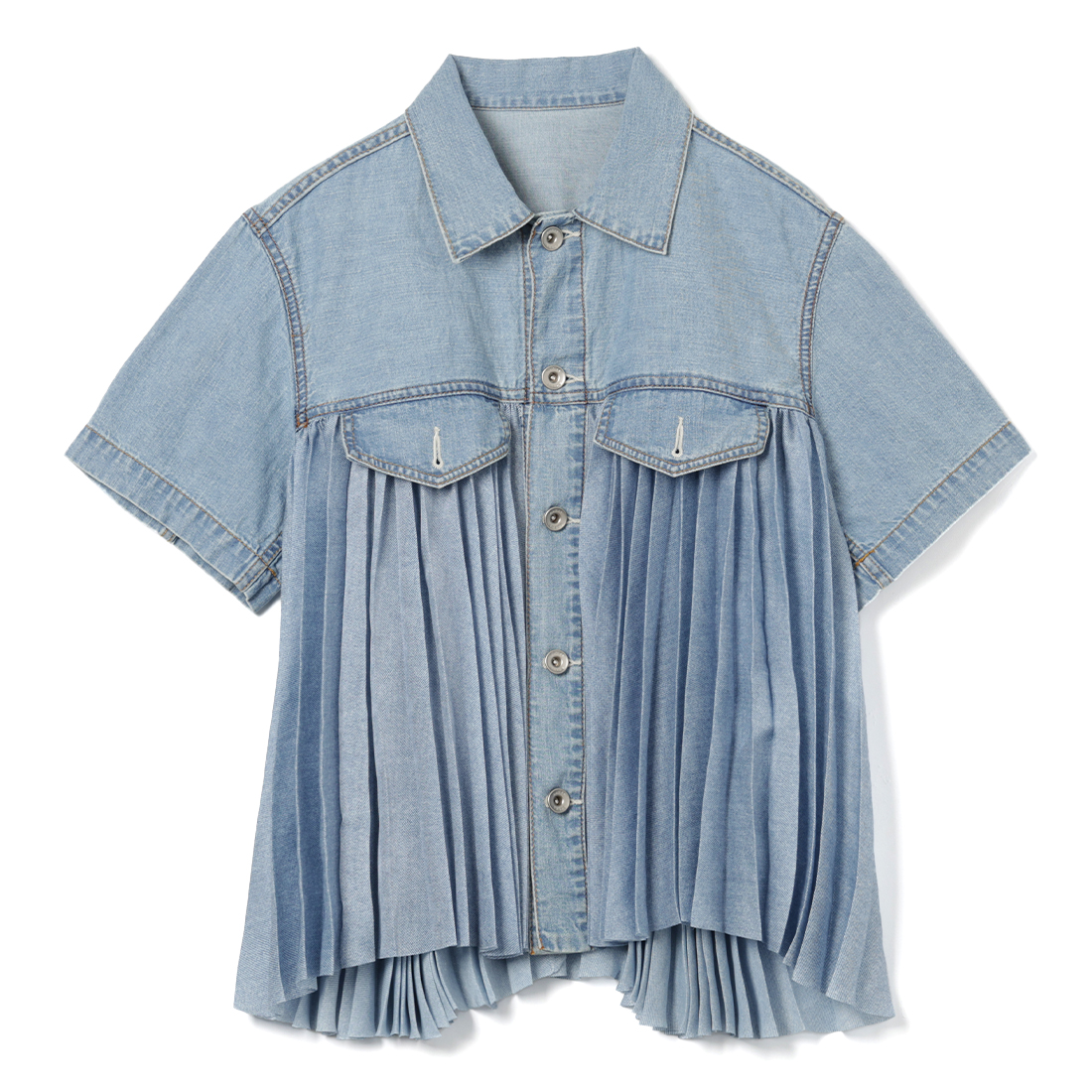 SACAI＜サカイ＞ コンビネーションショートスリーブシャツ