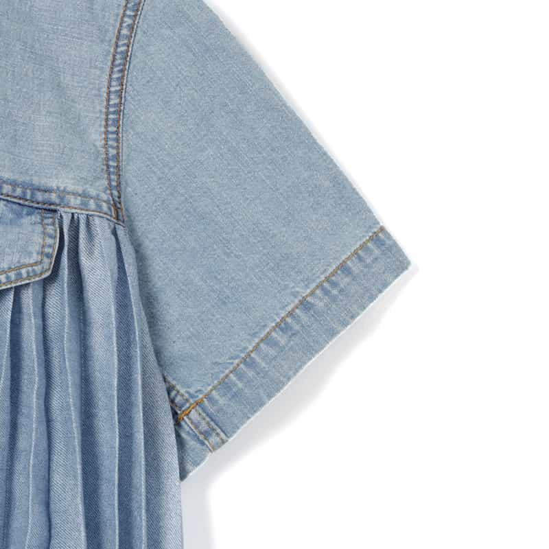 SACAI SACAI＜サカイ＞ コンビネーションショートスリーブシャツ LIGHT BLUE