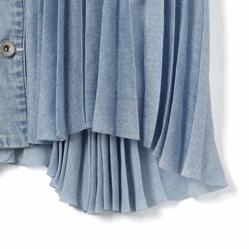 SACAI SACAI＜サカイ＞ コンビネーションショートスリーブシャツ LIGHT BLUE