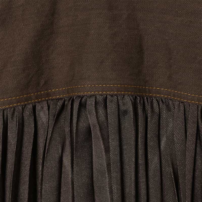 SACAI SACAI＜サカイ＞ コンビネーションショートスリーブシャツ BROWN