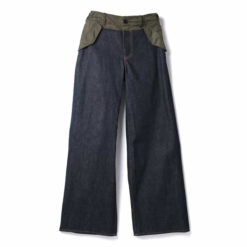 SACAI SACAI＜サカイ＞ バイカラーデニムパンツ NAVY