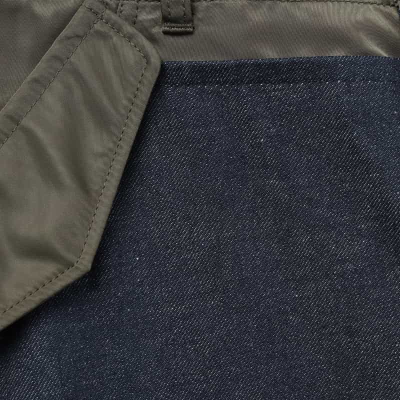 SACAI SACAI＜サカイ＞ バイカラーデニムパンツ NAVY