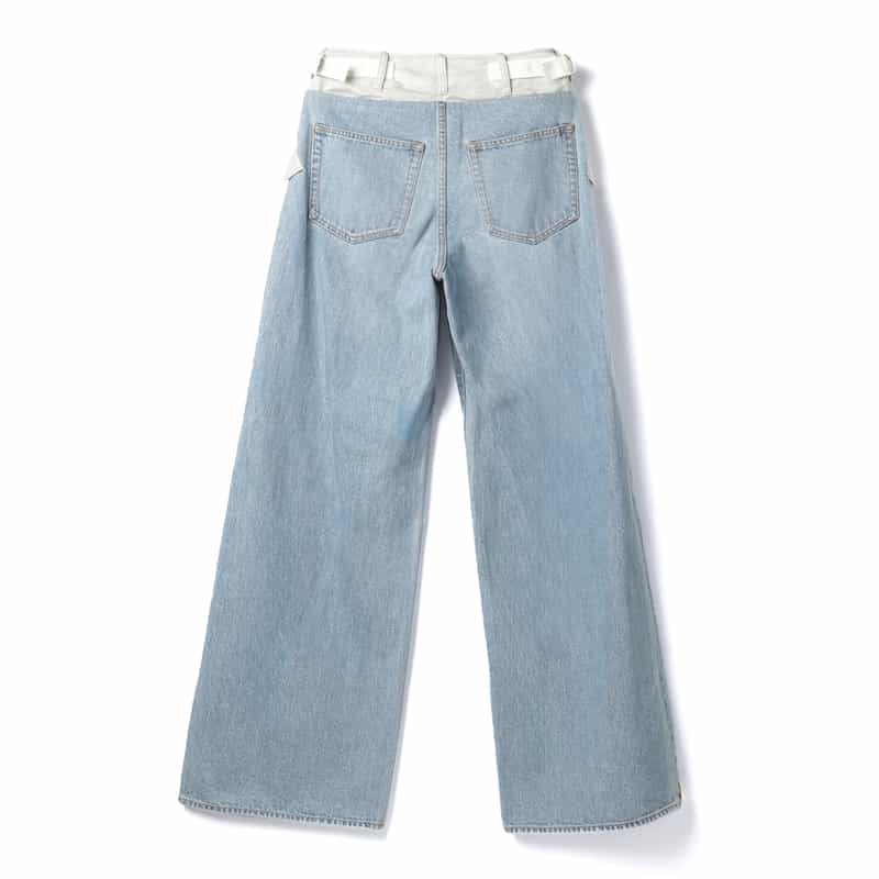 SACAI SACAI＜サカイ＞ バイカラーデニムパンツ LIGHT BLUE