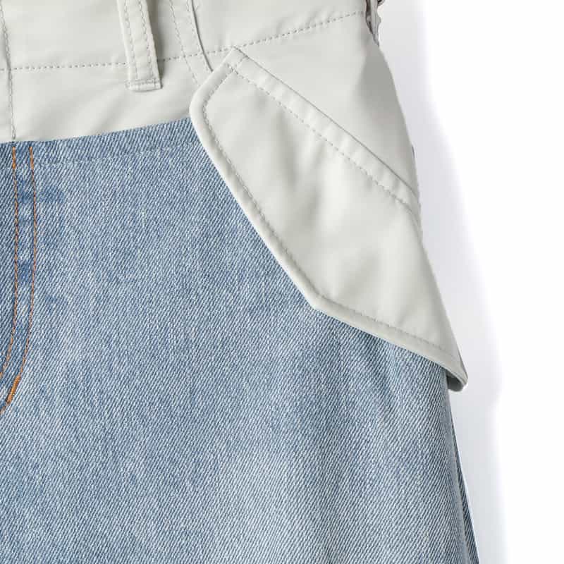 SACAI SACAI＜サカイ＞ バイカラーデニムパンツ LIGHT BLUE