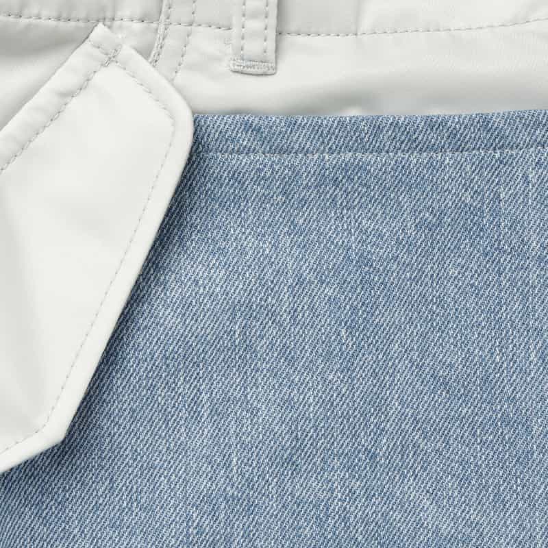 SACAI SACAI＜サカイ＞ バイカラーデニムパンツ LIGHT BLUE