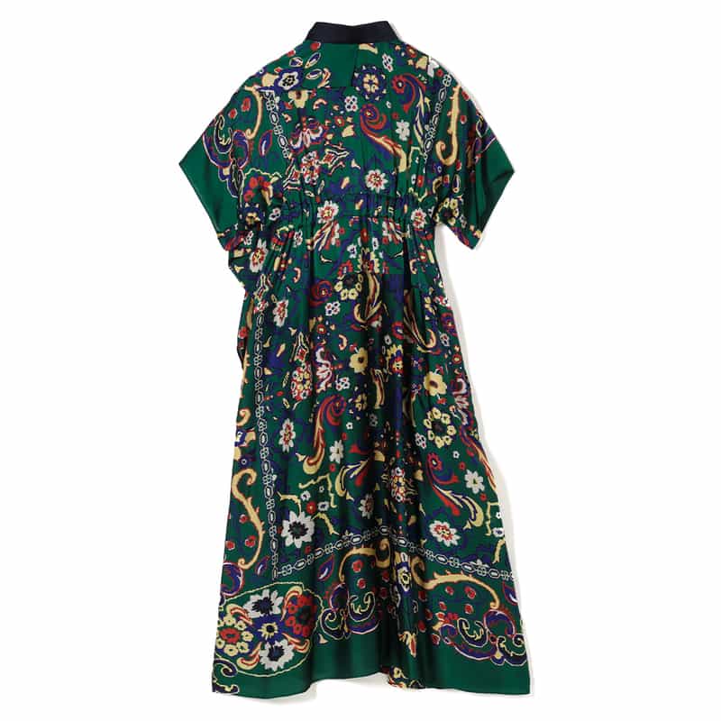 SACAI SACAI＜サカイ＞ フローラルプリントドレス GREEN
