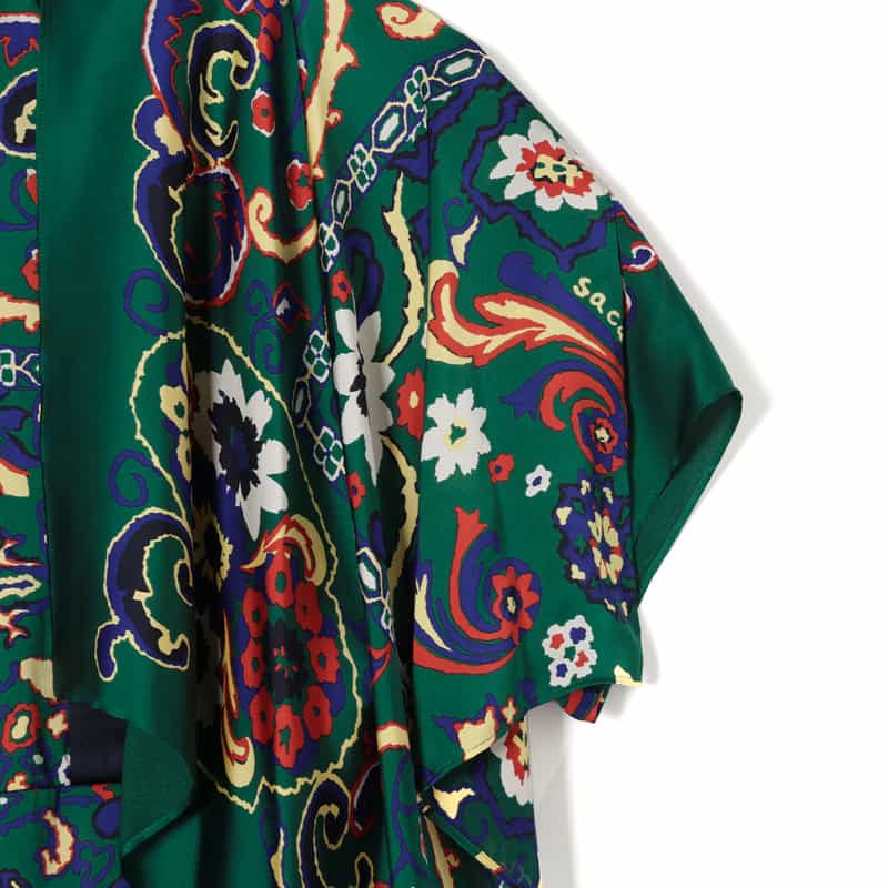 SACAI SACAI＜サカイ＞ フローラルプリントドレス GREEN