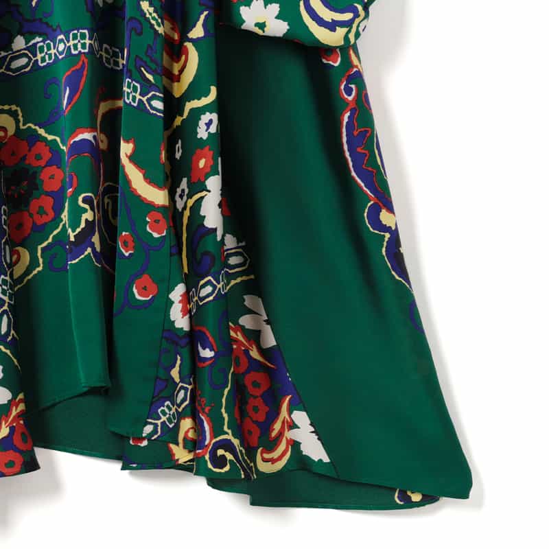 SACAI SACAI＜サカイ＞ フローラルプリントドレス GREEN