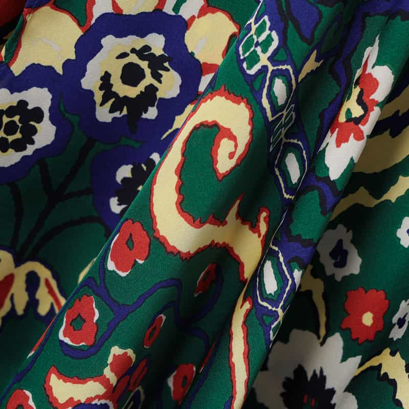 SACAI SACAI＜サカイ＞ フローラルプリントドレス GREEN