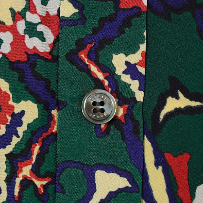 SACAI SACAI＜サカイ＞ フローラルプリントショートスリーブブラウス GREEN